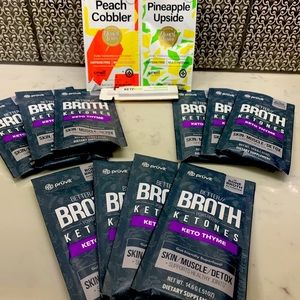 Prüvit Thyme Broth (10) and 3 caffeine free NATs